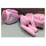 43 - SOFT PINK PLUSH TOY SET