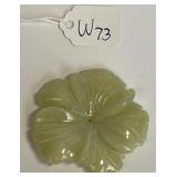 696 - CARVED JADE FLOWER (W73)