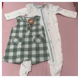 43 - BABY OUTFIT WITH PLAID ROMPER