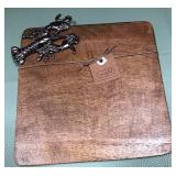 43 - LOBSTER HANDLE WOOD SERVING BOARD