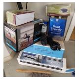 J - TIE-DOWN STRAPS, LANDSCAPE LIGHTING, THINNER