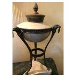 R - BRONZE & MARBLE URN (C26)