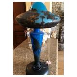 R - GALLE STYLE GLASS TABLE LAMP (F229)