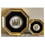 R - TWO PIECES FRAMED WALL DECOR (P40)