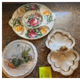 R - THREE COLLECTIBLE DISHES (K74)