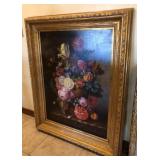R - FLORAL STILL LIFE ART FRAMED 41X52" (M25)