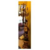 R - BLACK MOOR STYLE FLOOR LAMP 9FT TALL (A25)