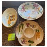R - SERVING BOWLS & APPETIZER PLATE (K82)
