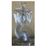 R - FRENCH CRYSTAL 'DAUPHIN' CANDLE HOLDER (P70)