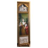 R - PORTRAIT ART WITH ORNATE  MOLDING FRAME (M36