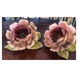 R - CAPODIMONTE-STYLE  FLOWER FIGURINES (M47)