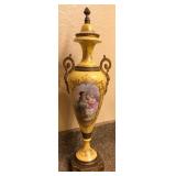 R - URN STYLE DECORATIVE VASE 18"T (A21)