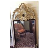 R - DECORATIVE GILDED MIRROR (B8)