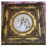R - ANTIQUE-STYLE BAS-RELIEF WALL DECOR (B18)