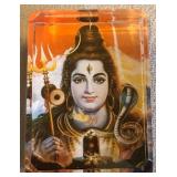 R - DECORATIVE LORD SHIVA LUCITE BLOCK 2.5X2'(P22)