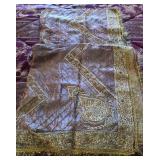 R - HAND CRAFTED  BEADED SCARF (M7)