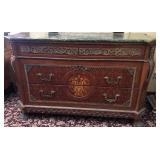 R - FRENCH-STYLE CHEST OF DRAWERS WITH MARBLE TOP