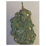 CARVED JADE PENDANT (B14)