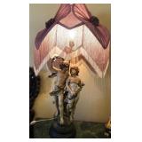 R - VICTORIAN-STYLE FIGURAL TABLE LAMP (C14)