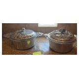 R - TWO COVERED CASSEROLE DISHES (K79)
