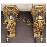 R - PAIR OF WALL SCONCE LIGHTS (P147)