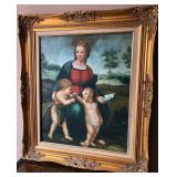 R - MADONNA DEL CARDELLINO ART FRAMED 27X30' (G3)
