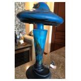 R - GALLE-STYLE GLASS TABLE LAMP (F141)