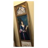 R - PORTRAIT ART WITH ORNATE MOLDING FRAME (M34)