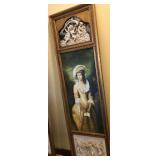 R - PORTRAIT ART WITH ORNATE MOLDING FRAME (M35)