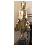 R - MANDALAY-STYLE BUDDHA  STATUE 42"T (M10)