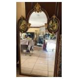 R - FRENCH TRUMEAU-STYLE MIRROR (F144)