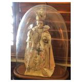 R - INFANT JESUS OF PRAGUE STATUE WITH DOME