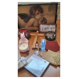 W - FRAMED ART, CANDLES, COASTERS, CROSS, MORE