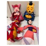 W - FOUR DISNEY PLUSH TOYS (B130)