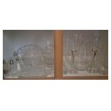 W - MUIXED LOT OF GLASSWARE, S&P SETS (K53)