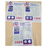 W - THREE COLLECTIBLE COIN SETS (C3)
