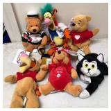 W - LOT OF DISNEY PLUSH TOYS (B128)