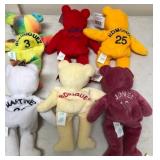 W - LOT OF COLLECTIBLE PLUSH BEARS (B64)