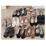 W - THIRTEEN PAIR OF WOMEN'S SHOES SIZE 10/10.5