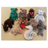 W - LOT OF COLLECTIBLE TY ANIMALS (L38)