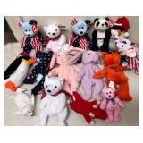 W - LOT OF COLLECTIBLE TY PLUSH ANIMALS (B65)