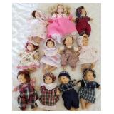 W - LOT OF COLLECTIBLE DOLLS (E19)