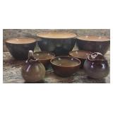 W - SANGO NOVA BROWN C&S SET, BOWLS (K8)