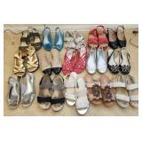 W - FIFTEEN PAIR OF WOMEN'S SHOES SIZE 9.5 & 10