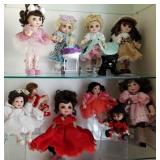 W - MIXED LOT OF COLLECTIBLE DOLLS (E7)