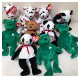 W - LOT OF COLLECTIBLE TY BEARS (B104)