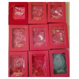 W - LOT OF NINE GORHAM TREE ORNAMENTS (L43)