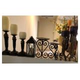 W - MIXED LOT DECORATIVE CANDLEHOLDERS (M48)