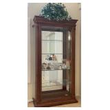 W - LIGHTED CURIO DISPLAY CABINET (NO CONTENTS)