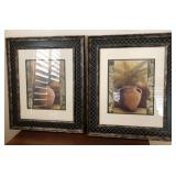 W - TWO PIECES OF ART FRAMED 22X26' (M8)